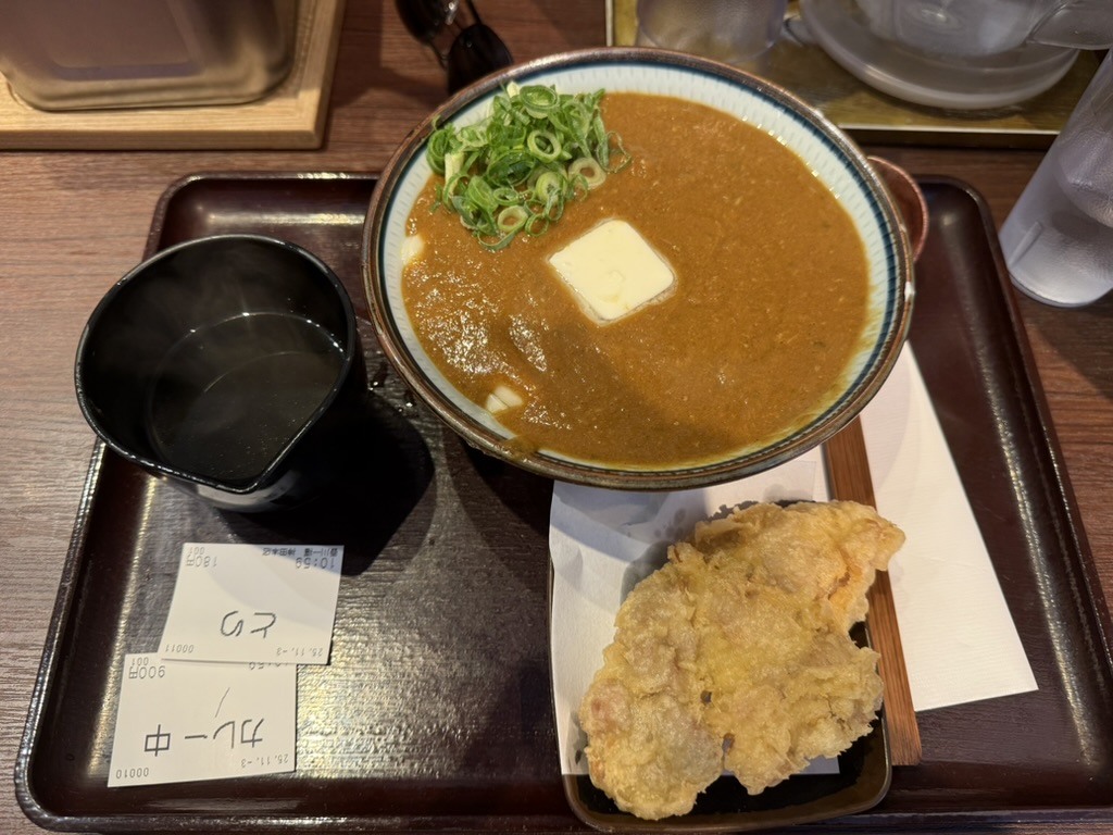 香川 一福 神田店 カレーうどん＆とり天
