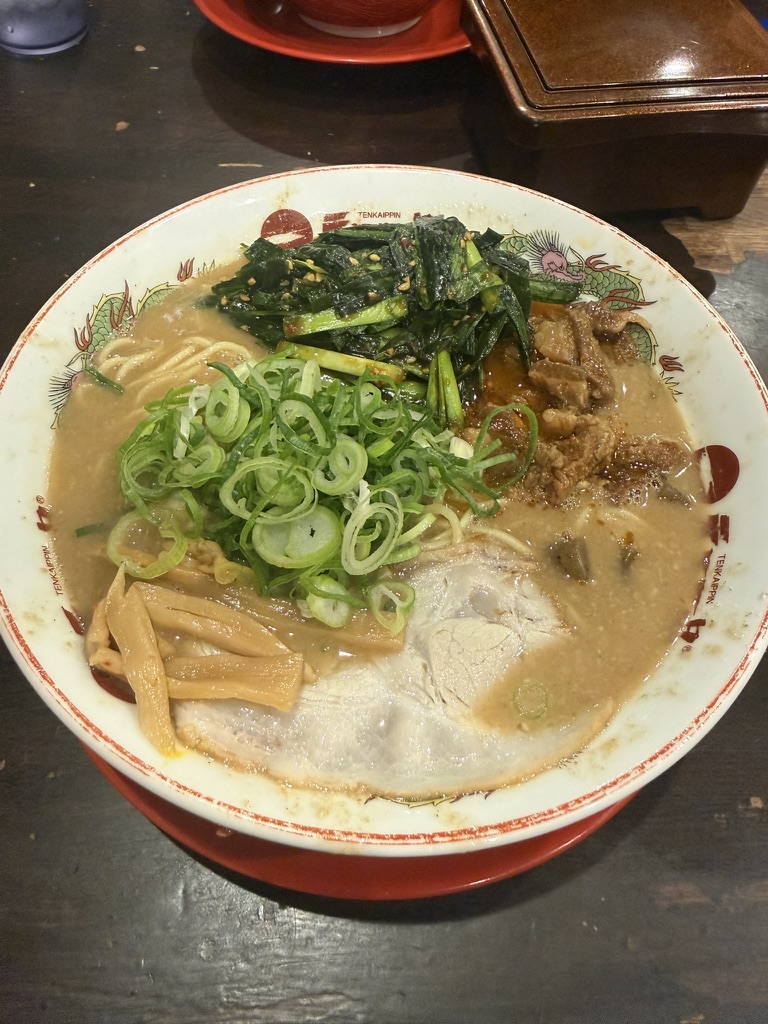 天下一品 総本店 牛すじニラニンニクトッピングコッテリ